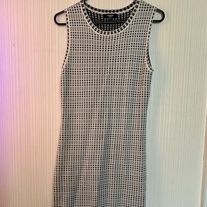 Black & White Premise Cocktail Dress
